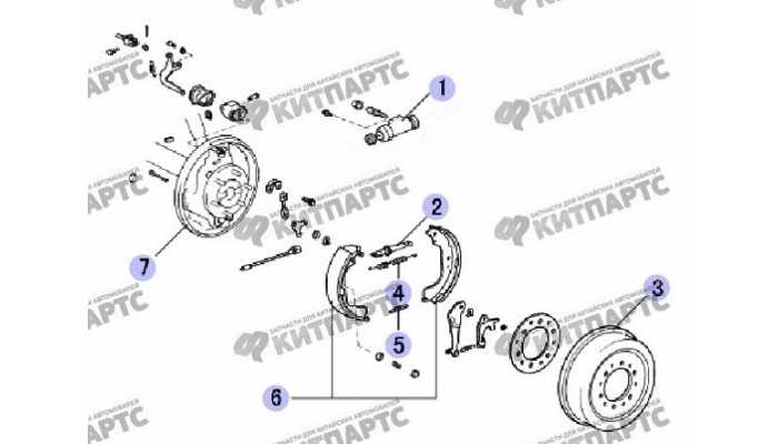 Тормозной механизм задний (барабанный) Great Wall Safe (SUV G5)