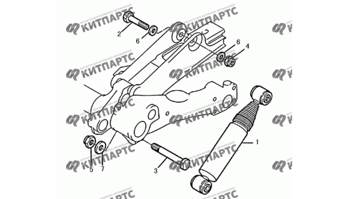 Амортизатор задний Dong Feng S30