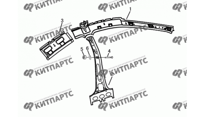 Стойки панели кузова передние Dong Feng S30