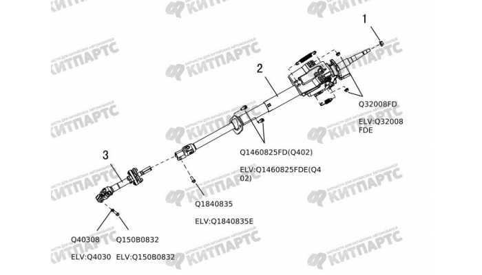 Колонка рулевая Great Wall DW Hower H3