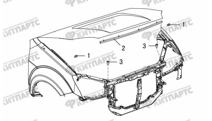 Уплотнитель капота Great Wall Hover H3