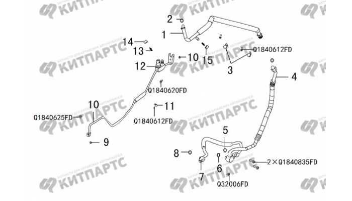 Трубки кондиционера Great Wall DW Hower H3