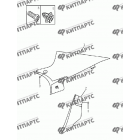 Накладки задней стойки (седан)