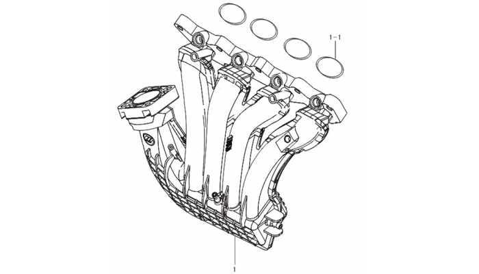 Впускной коллектор (пластик) Lifan Solano